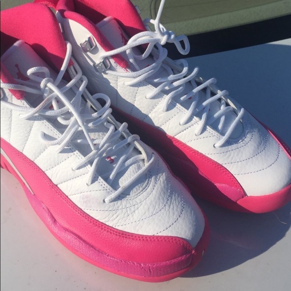 Jordan 12s Pink & White